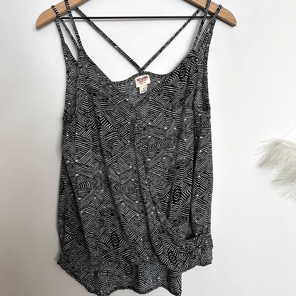 Mossimo Aztec Double Strap Crossback Tank Blouse - Picture 1 of 4